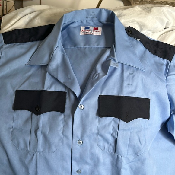 Flying Cross Other - 3/$40 NWOT Flying Cross Uniform Shirt Blu Poplin Fire EMT Military Airline Retro